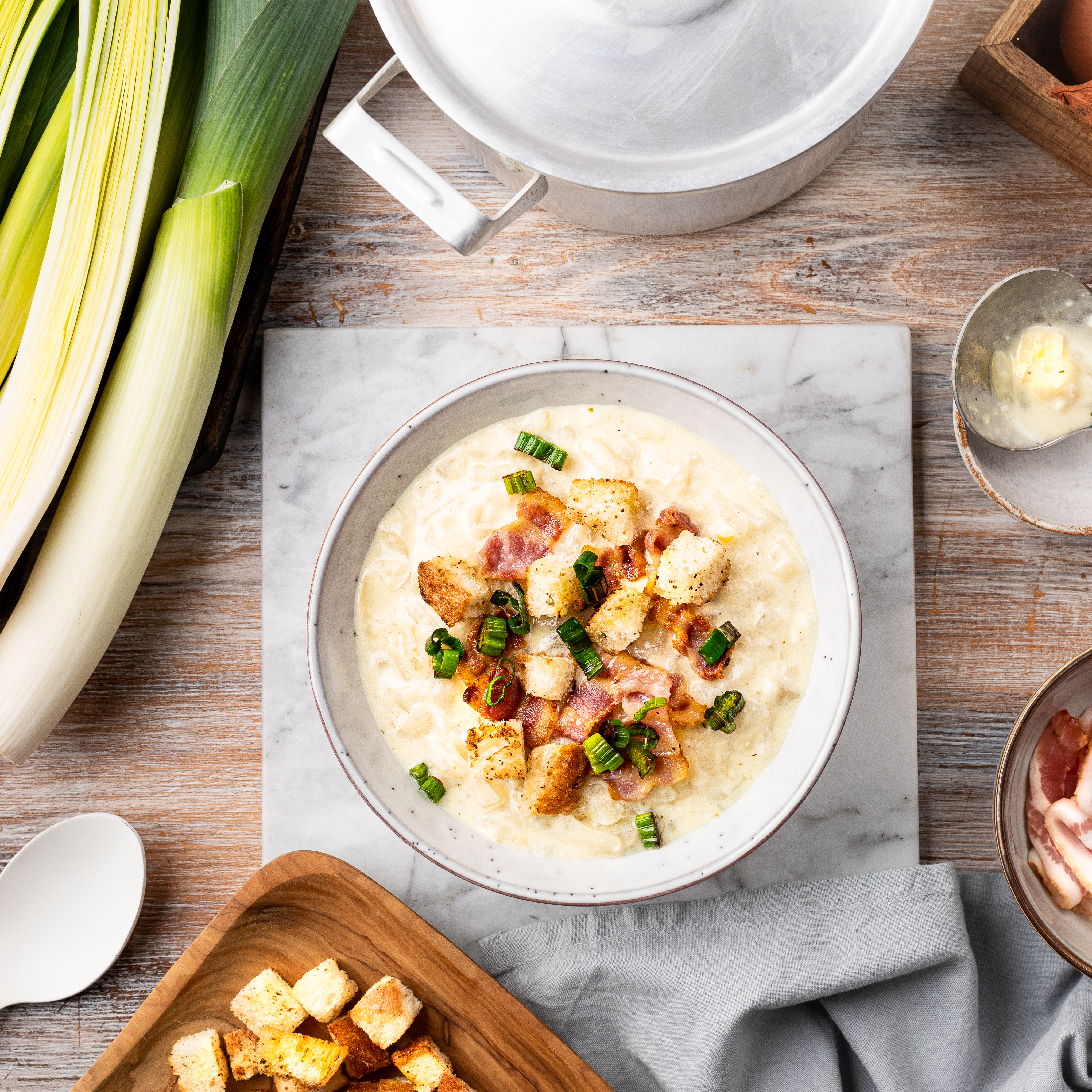 Canadian Potato & Bacon Soup